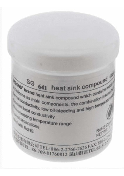 Heat Sink Compound Ezbond Termal Macun SG-641 Isı Pastası Yüksek Kalite - Beyaz