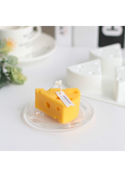 Üçgen Peynir Silikon Mum Kalıbı