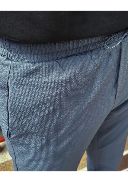 Erkek, Bel Lastikli, Standart-Fit, Duble Paça, Bağcıklı Pantolon 24INP286 indirimleri