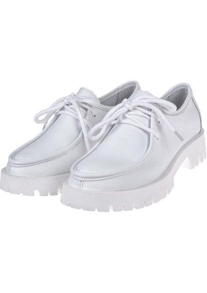 Hakiki Deri Astarsız Yumuşak Kadın Ayakkabı BL-2827 BEYAZ fırsatları