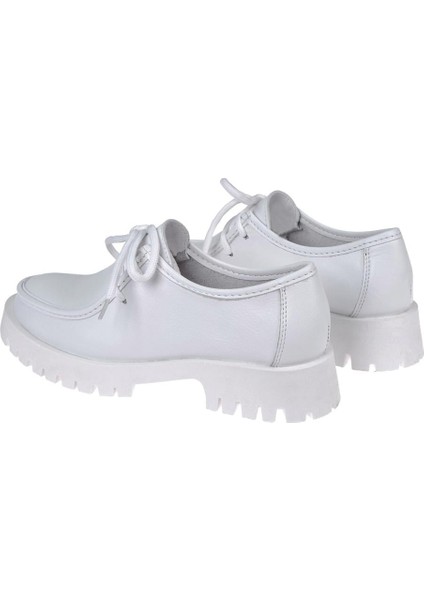 Hakiki Deri Astarsız Yumuşak Kadın Ayakkabı BL-2827 BEYAZ indirimleri