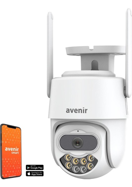 AV-S305 Smart Güvenlik Kamerası 2mp Wi-Fi Ptz Harekete Duyarlı