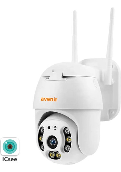 AV-M20 Smart Güvenlik Kamerası 2mp Onvif Wi-Fi Ptz Renkli Gece Görüş Harekete Duyarlı