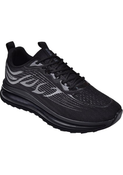 Memory Foam Erkek Spor Ayakkabı Sneaker Ek-Apple Siyah