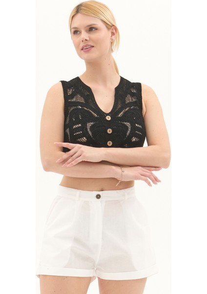 Siyah Dantel Detaylı Yazlık Büstiyer fiyatları