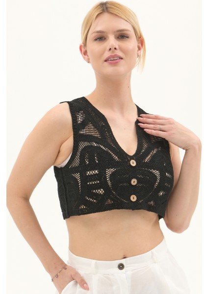 Siyah Dantel Detaylı Yazlık Büstiyer modelleri