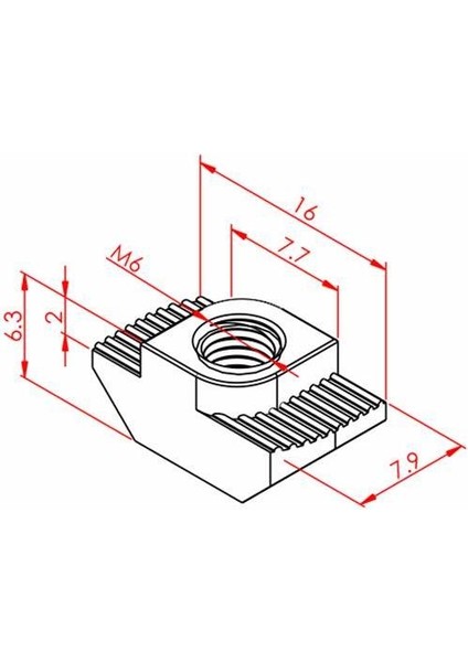 Mermak Cnc M1,5 Modül 22 Diş Helis Pinyon Dişli