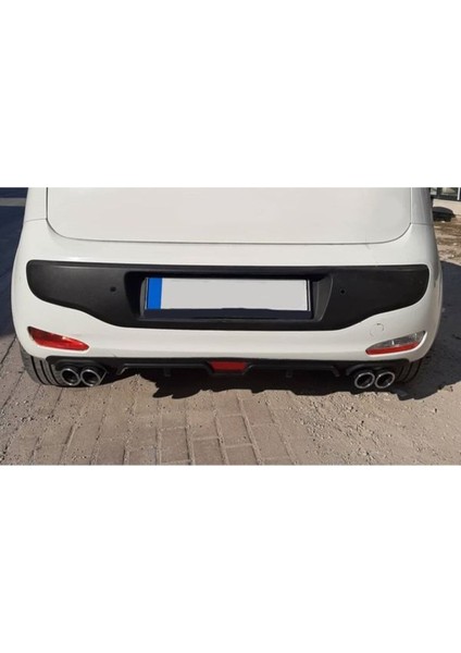 Ford Escort Uyumlu Body Kit Difüzör 4 Çıkış Siyah Yuvarlak