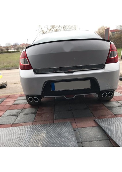 Renault Symbol 08-12 Uyumlu Body Kit Difüzör 4 Çıkış Gri Yuvarlak fiyatları