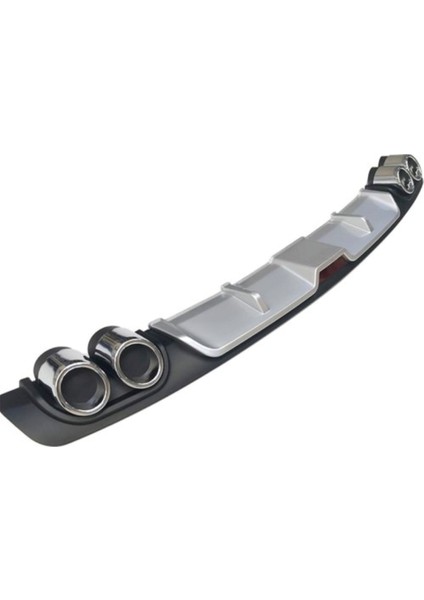 Fiat Brava Uyumlu Body Kit Difüzör 4 Çıkış Gri Yuvarlak