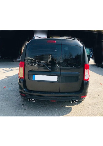 Dacia Logan Station Uyumlu Body Kit Difüzör 4 Çıkış Yuvarlak Siyah Model 2 fiyatları