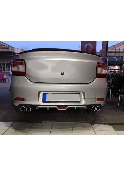 Renault Symbol Uyumlu Body Kit Difüzör 4 Çıkış Gri Yuvarlak fiyatları