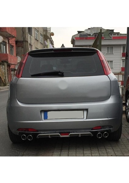 Fiat Punto Uyumlu Body Kit Difüzör 4 Çıkış Gri Yuvarlak fiyatları