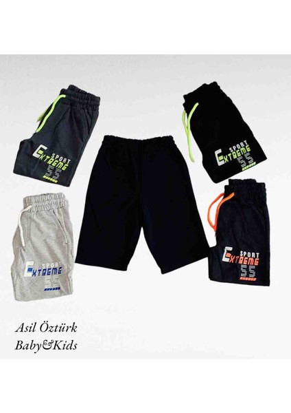 Erkek Çocuk Tekli Kapri Pamuklu Baskılı Bermuda Şort modelleri