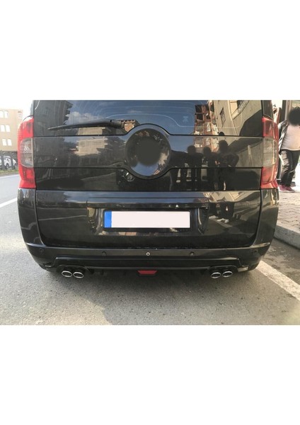 Fiat Fiorino Uyumlu Body Kit Difüzör 4 Çıkış Yuvarlak Siyah Model 2 fiyatları