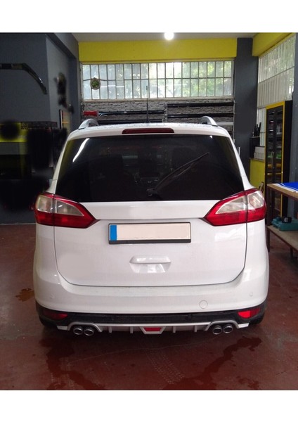 Ford C Max Makyajlı Uyumlu Body Kit Difüzör 4 Çıkış Yuvarlak Gri Model 1 fiyatları