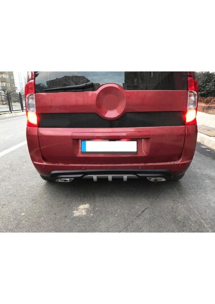 Fiat Fiorino Uyumlu Body Kit Difüzör 2 Çıkış Gri Kare fiyatları