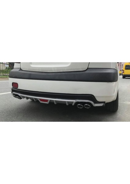 Opel Combo Uyumlu Body Kit Difüzör 4 Çıkış Yuvarlak Gri Model 1 modelleri