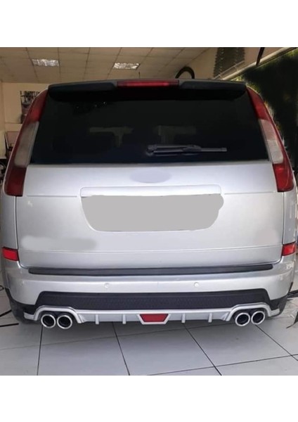 Ford C Max Uyumlu Body Kit Difüzör 4 Çıkış Yuvarlak Gri Model 1 fiyatları