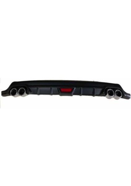 Hyundai I30 Uyumlu Body Kit Difüzör 4 Çıkış Yuvarlak Siyah Model 2