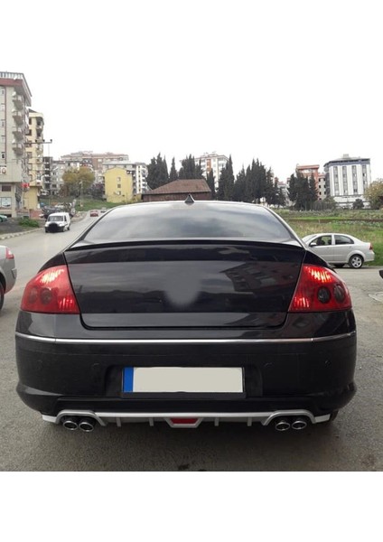 Peugeot 407 Uyumlu Body Kit Difüzör 4 Çıkış Yuvarlak Gri Model 1 fiyatları