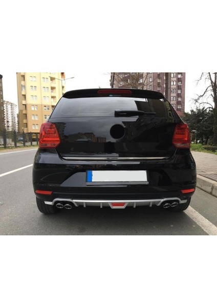 Volkswagon Polo Mk5 Uyumlu Body Kit Difüzör 4 Çıkış Yuvarlak Gri Model 1 fiyatları