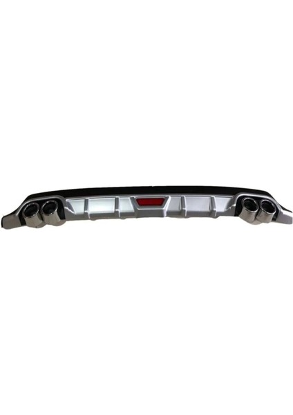 Volkswagon Polo Mk5 Uyumlu Body Kit Difüzör 4 Çıkış Yuvarlak Gri Model 1 fırsatları