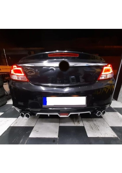 Opel Insignia Uyumlu Body Kit Difüzör 4 Çıkış Gri Yuvarlak fiyatları