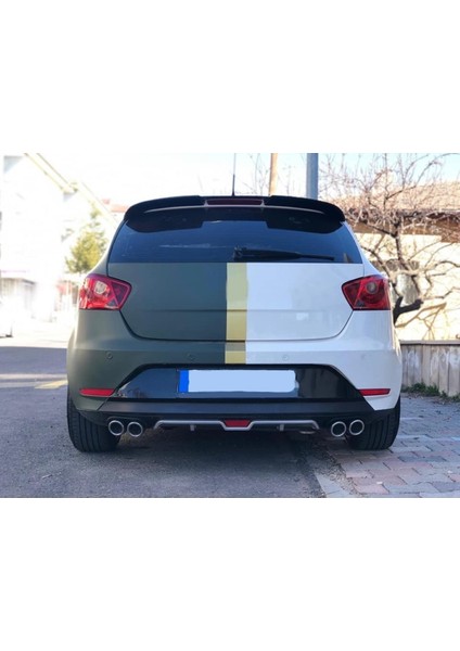 Seat Ibiza Uyumlu Body Kit Difüzör 4 Çıkış Gri Yuvarlak fiyatları