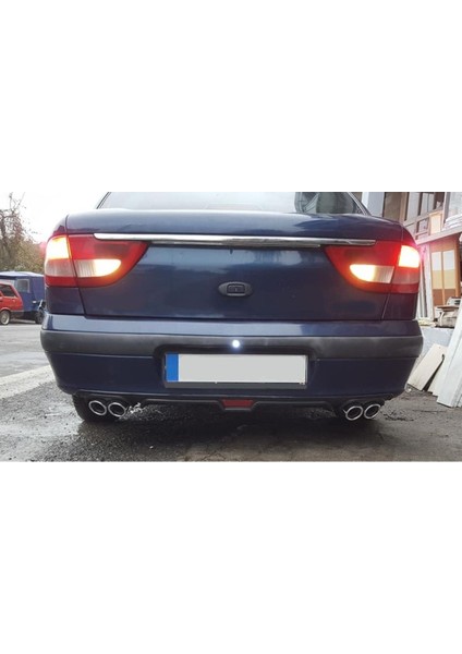 Renault Megane 1 Uyumlu Body Kit Difüzör 4 Çıkış Siyah Yuvarlak fiyatları