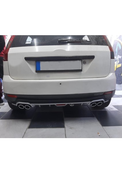 Ford Fiesa 02-08 Uyumlu Body Kit Difüzör 4 Çıkış Yuvarlak Gri Model 1 fiyatları