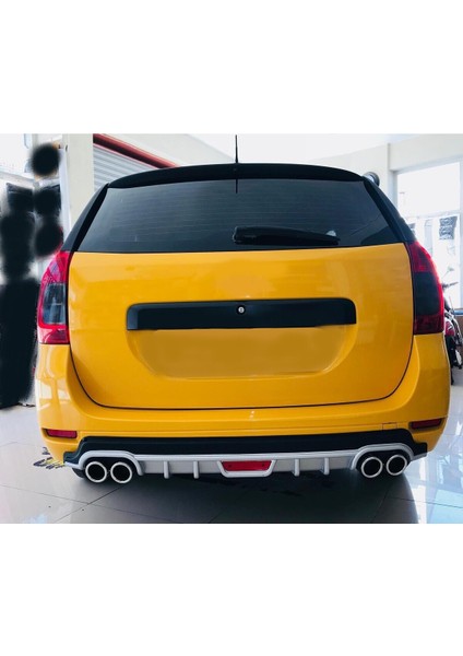 Dacia Logan Mcv Uyumlu Body Kit Difüzör 4 Çıkış Yuvarlak Gri Model 1 fiyatları