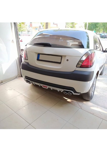 Kia Rio Hatchback Uyumlu Body Kit Difüzör 4 Çıkış Yuvarlak Gri Model 1 fiyatları