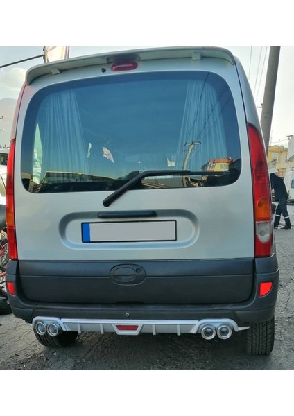 Renault Kango Ilk Kasa Uyumlu Body Kit Difüzör 4 Çıkış Yuvarlak Gri Model 1 fiyatları