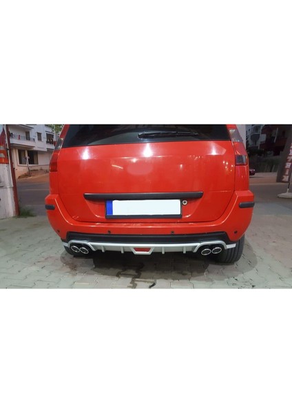 Oto h.i.t. Ford Fusıon Uyumlu Body Kit Difüzör 4 Çıkış Yuvarlak Gri Model 1