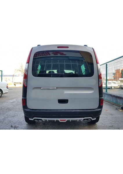 Renault Kango 12 Üzeri Uyumlu Body Kit Difüzör 4 Çıkış Yuvarlak Gri Model 1 fiyatları