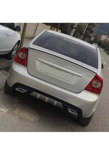 Ford Focus 2 Uyumlu Body Kit Difüzör 2 Çıkış Gri Kare fiyatları