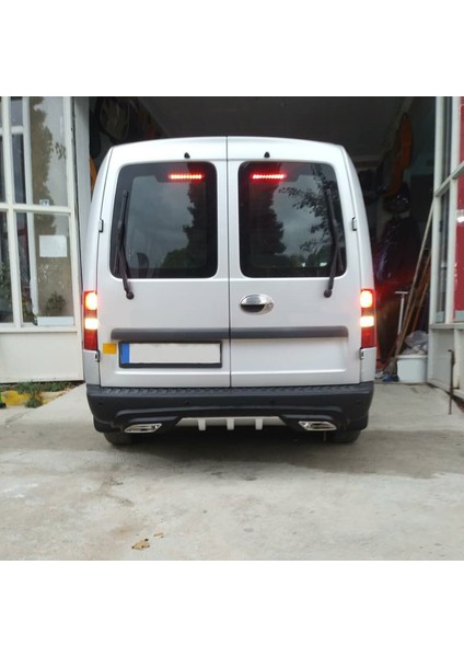 Opel Combo Uyumlu Body Kit Difüzör 2 Çıkış Gri Kare fiyatları