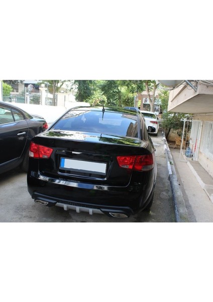 Kia Cerato Uyumlu Body Kit Difüzör 2 Çıkış Gri Kare fiyatları