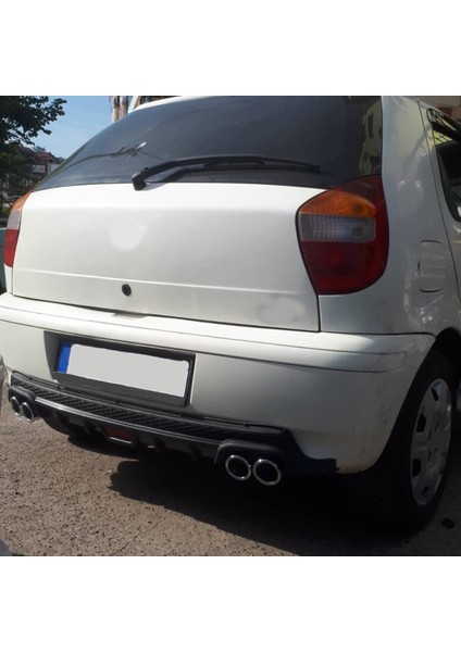 Fiat Palio Yeni Kasa Uyumlu Body Kit Difüzör 4 Çıkış Yuvarlak Siyah Model 2 fiyatları