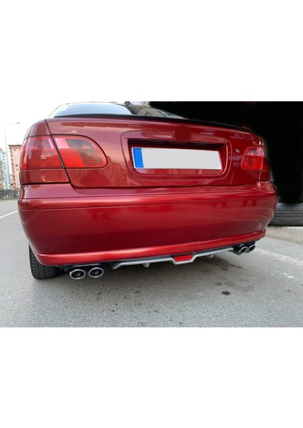 Fiat Albea Uyumlu Body Kit Difüzör 4 Çıkış Gri Yuvarlak fiyatları