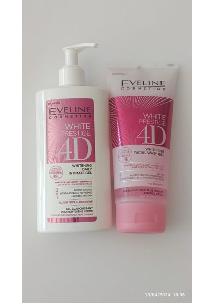 Eveline 4D İntim Bölge Yıkama Jeli + 4D Yüz Yıkama Jeli