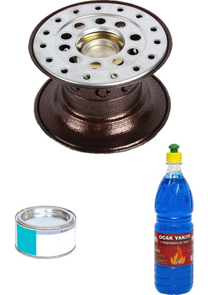 Osmanlı Ocağı Set (500GR Jel Yakıt + Teneke Yakıt Hediyeli )