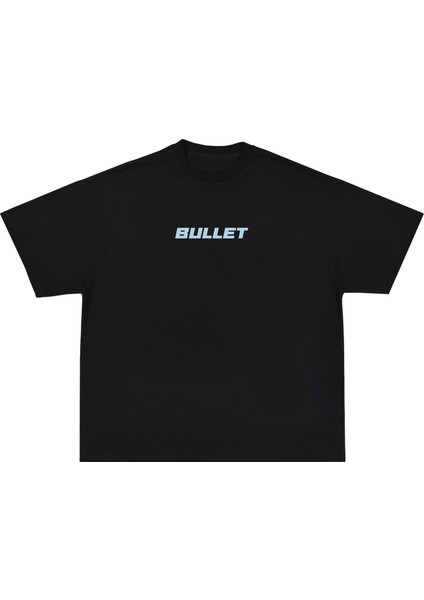 Bullet Siyah Oversize Tişört