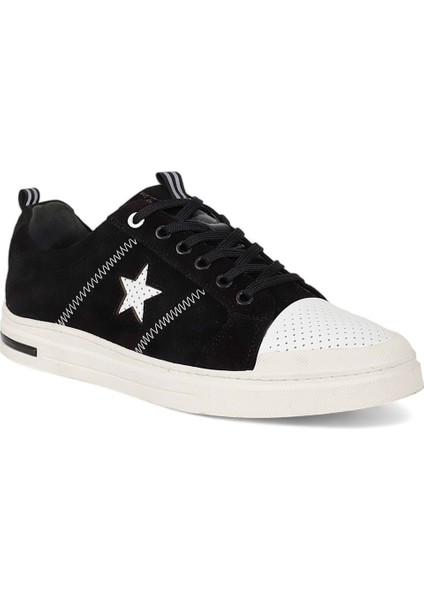 1989-573219 Anatomik Tabanlı Erkek Sneakers Ayakkabı - NKT01989-SIYAH Süet-40