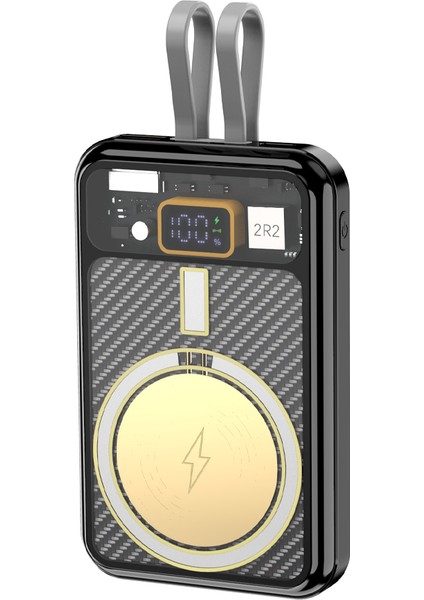 22.5W Kablolu + 15W Kablosuz Hızlı Şarj Özellkli 10.000MAH Powerbank Lkp-39
