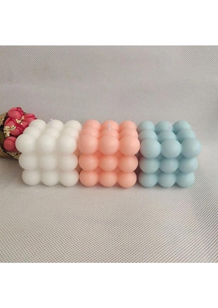 Kare Bubble Silikon Mum Kalıbı