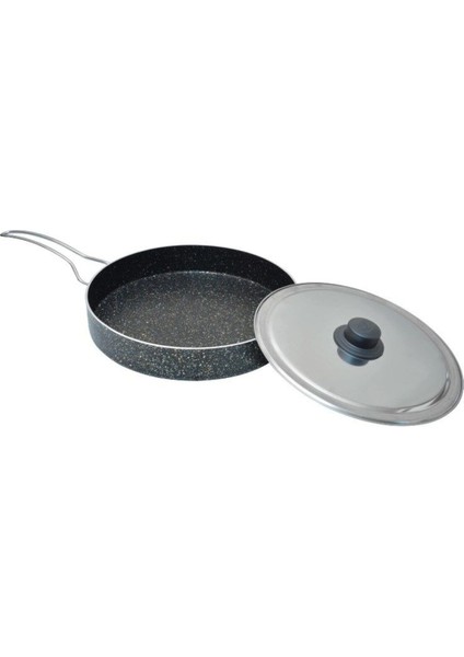 Granit Döküm Kapaklı Balık Tavası 28 cm
