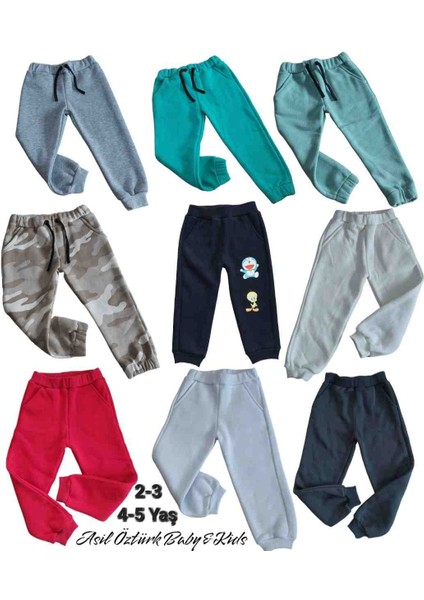 Kız Erkek Bebek Çocuk Kışlık Polar Cepli Alt Eşofman Pantolon Içi Şardonlu fırsatları
