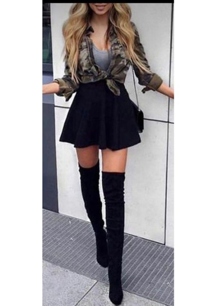 Süper Mini Scuba Kloş Etek